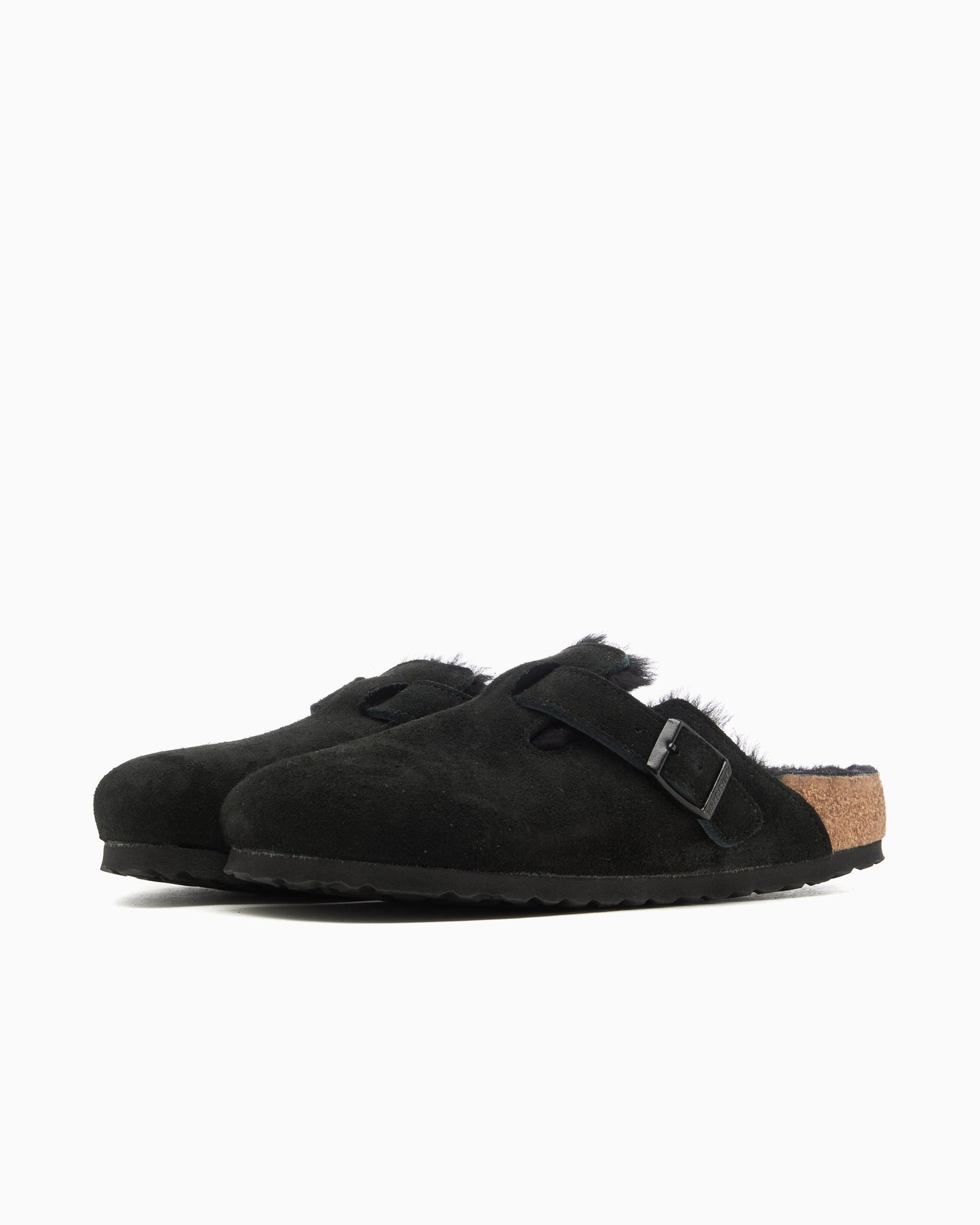 BIRKENSTOCK Boston Shearling Suede Leather Narrow