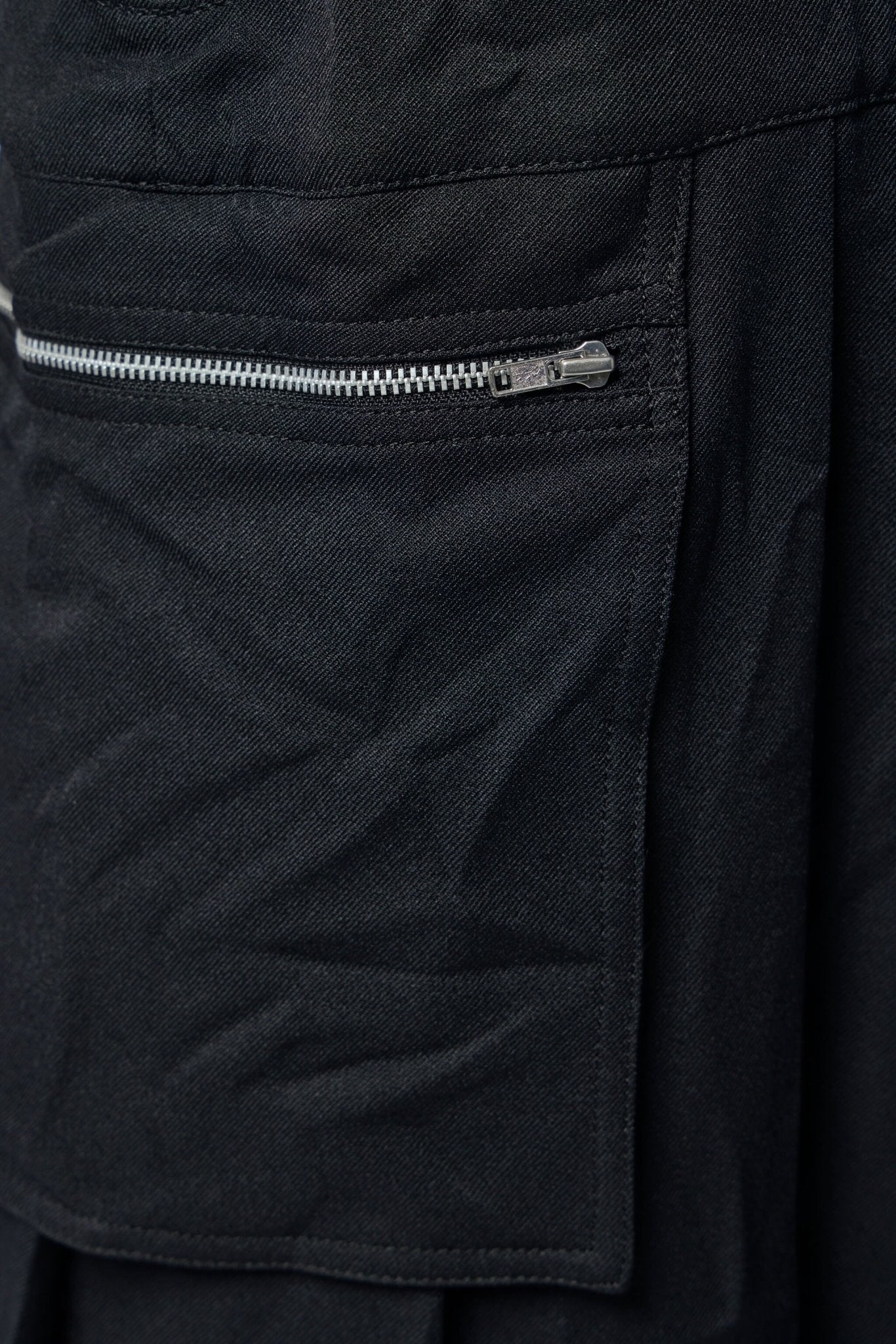 Asymmetric Pocket Skirt