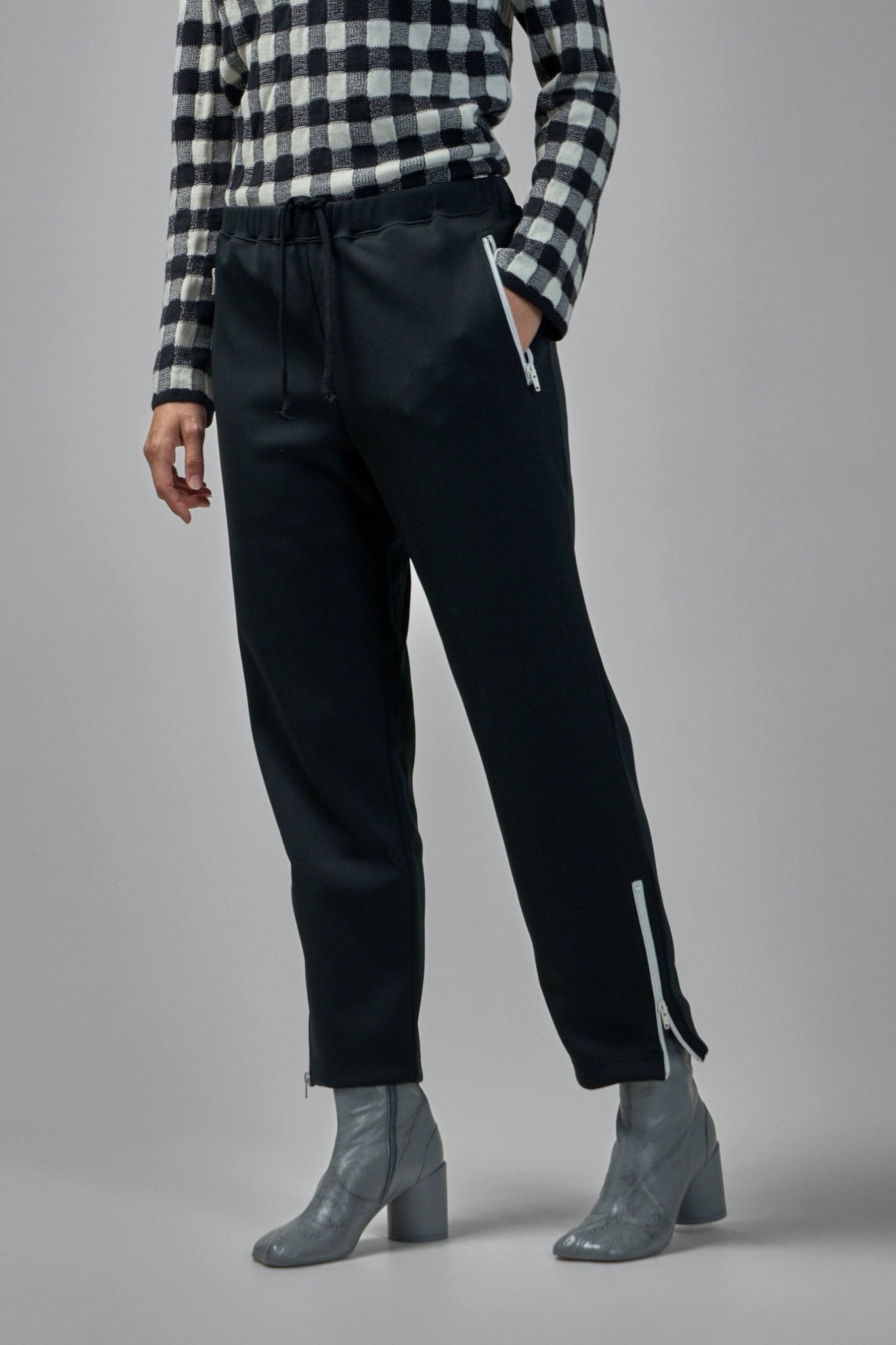 Wide Leg Zip Pants