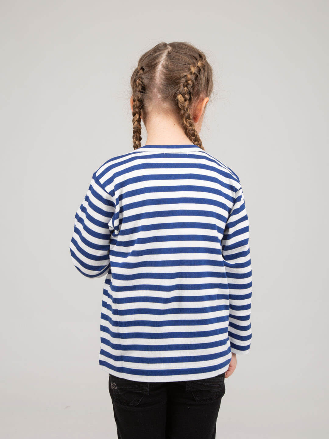 Kids Long-sleeve Stripe Cotton T-shirt