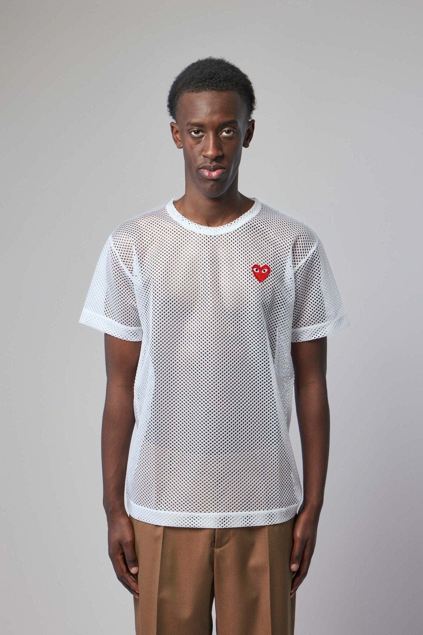 Mesh T-shirt Red Emblem