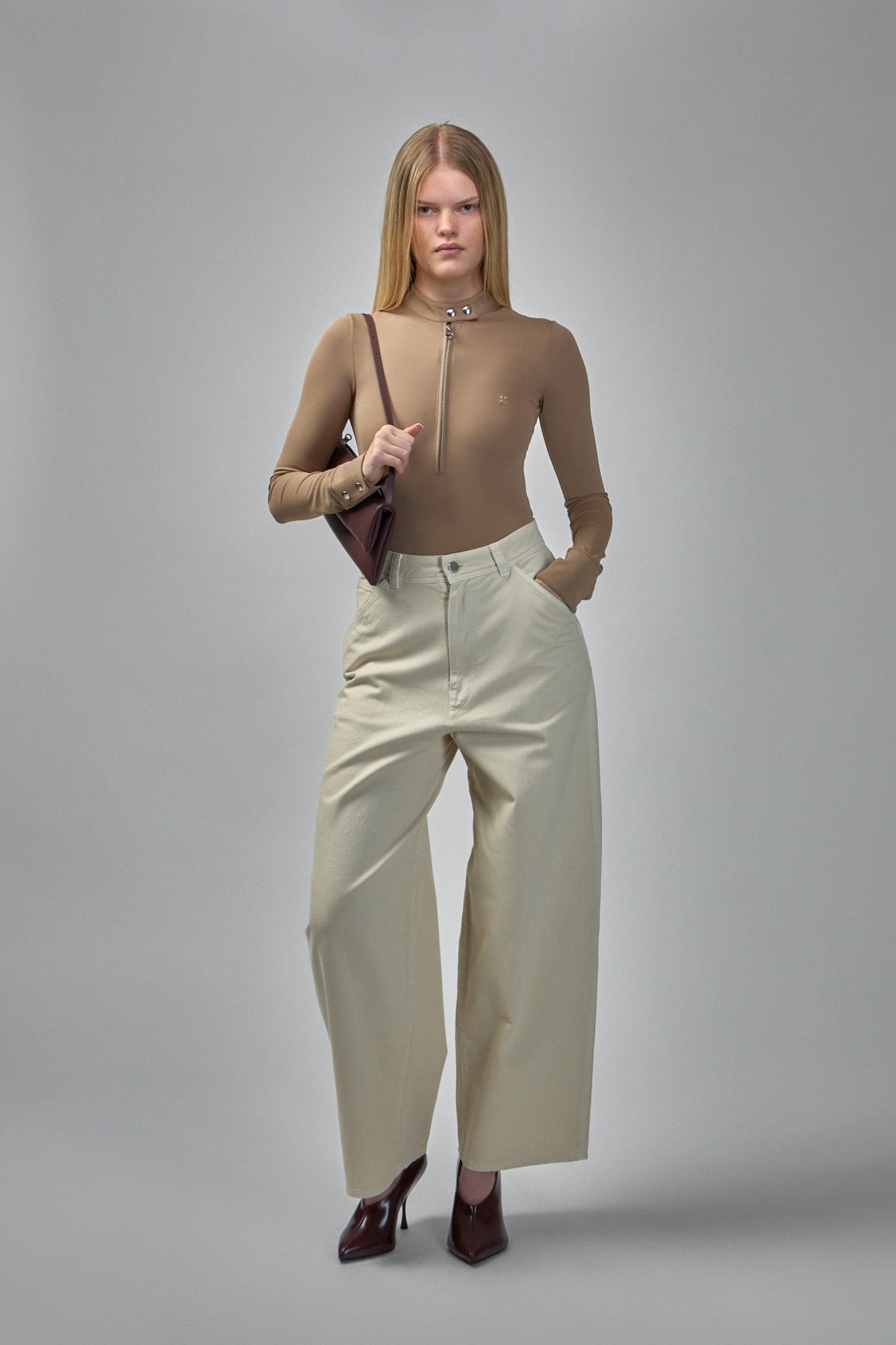 Biker Zipped Bodysuit