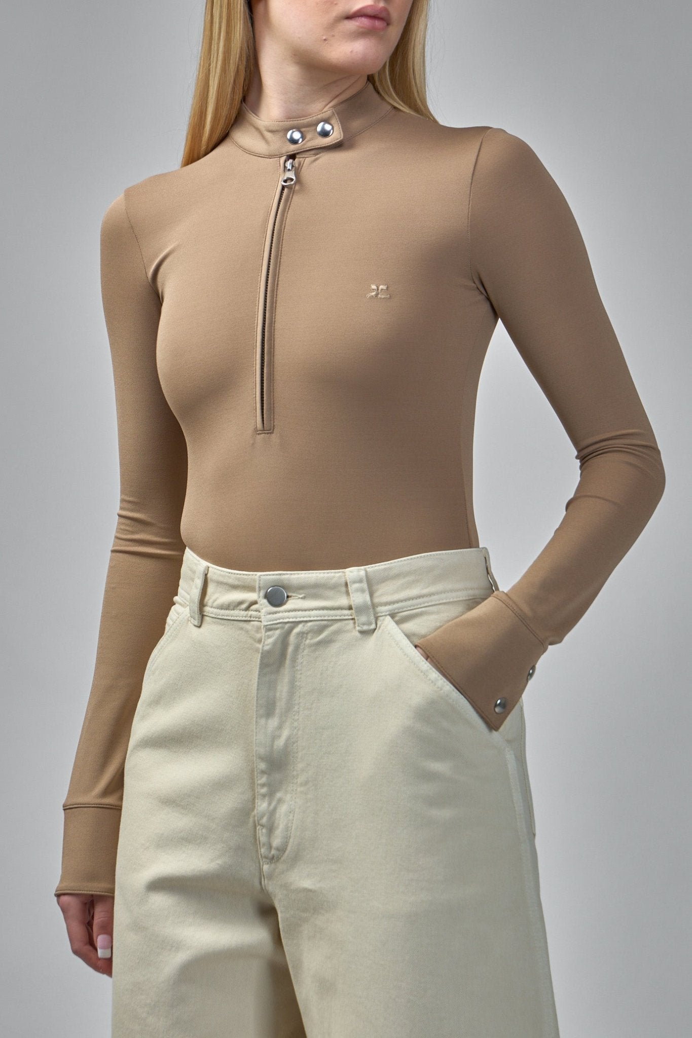 Biker Zipped Bodysuit