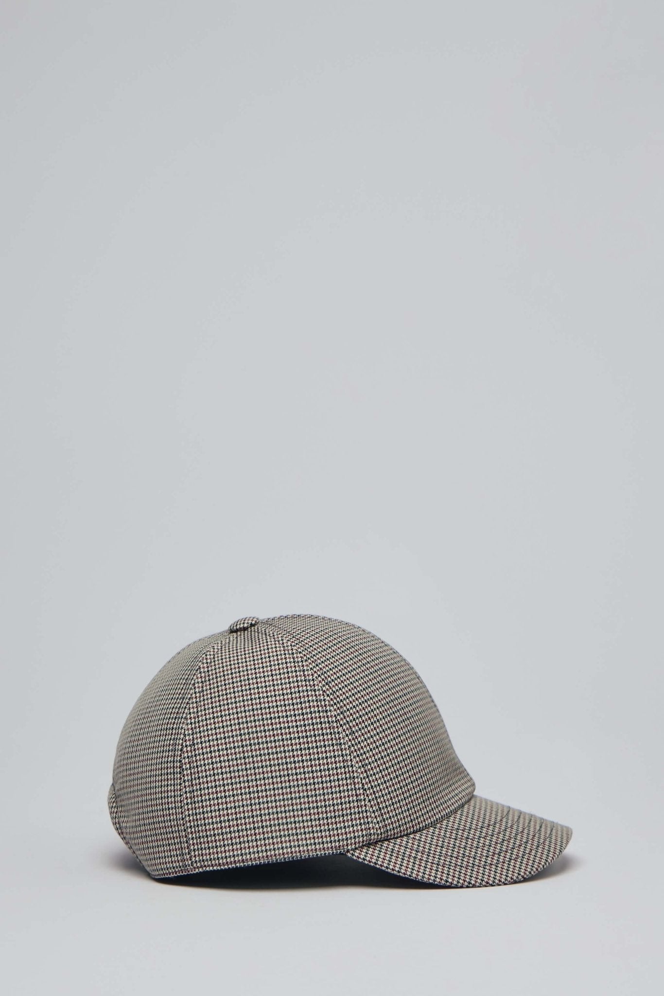 Houndstooth Short Cap