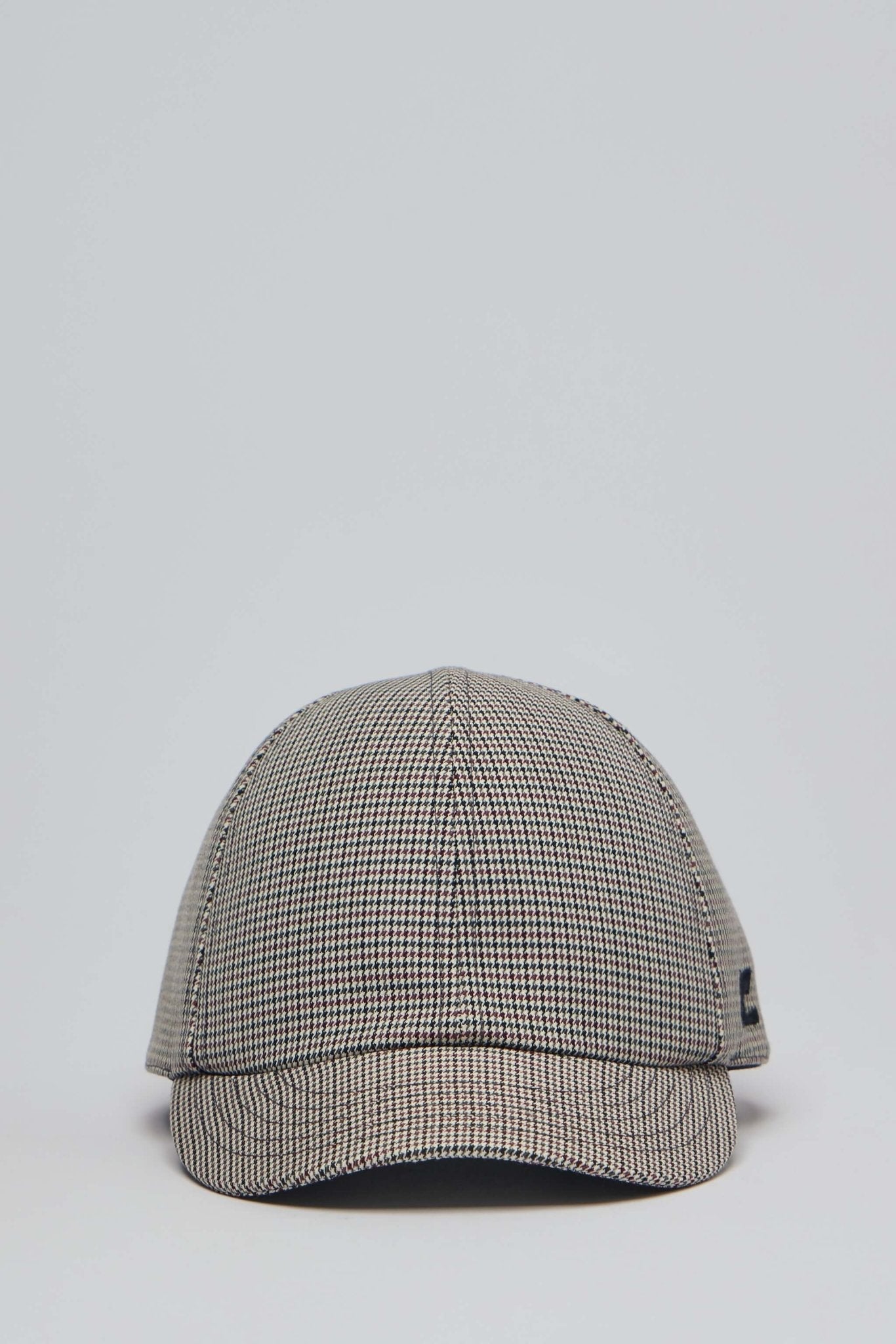 Houndstooth Short Cap