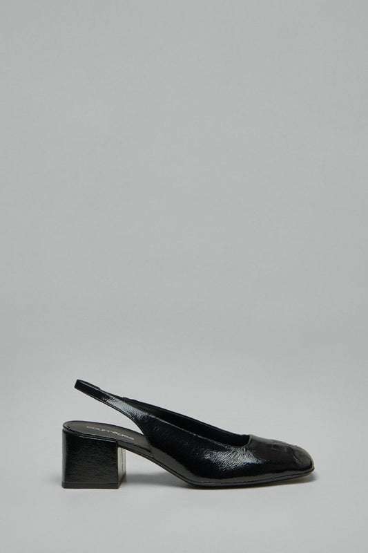Ac Vinyl Slingbacks