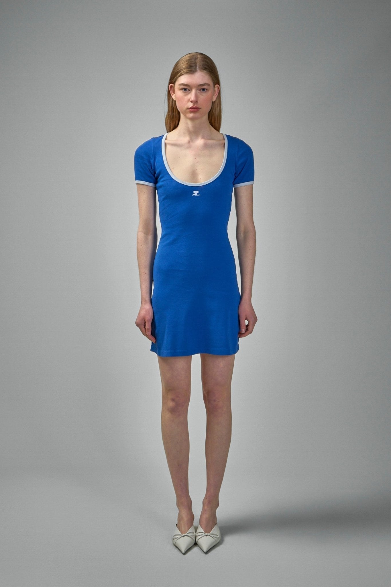 Holistic Contrast Mini Dress