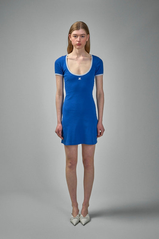 Holistic Contrast Mini Dress