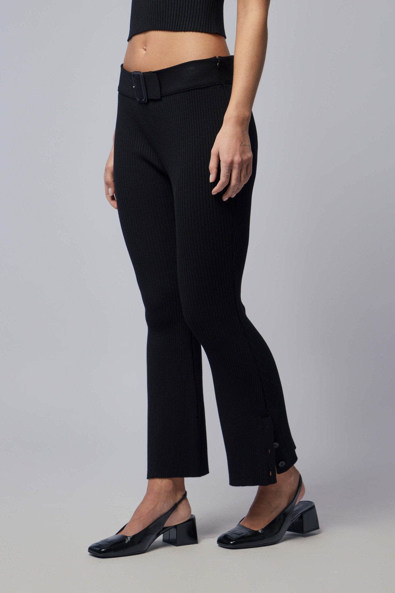 Capri Rib Knit Pants