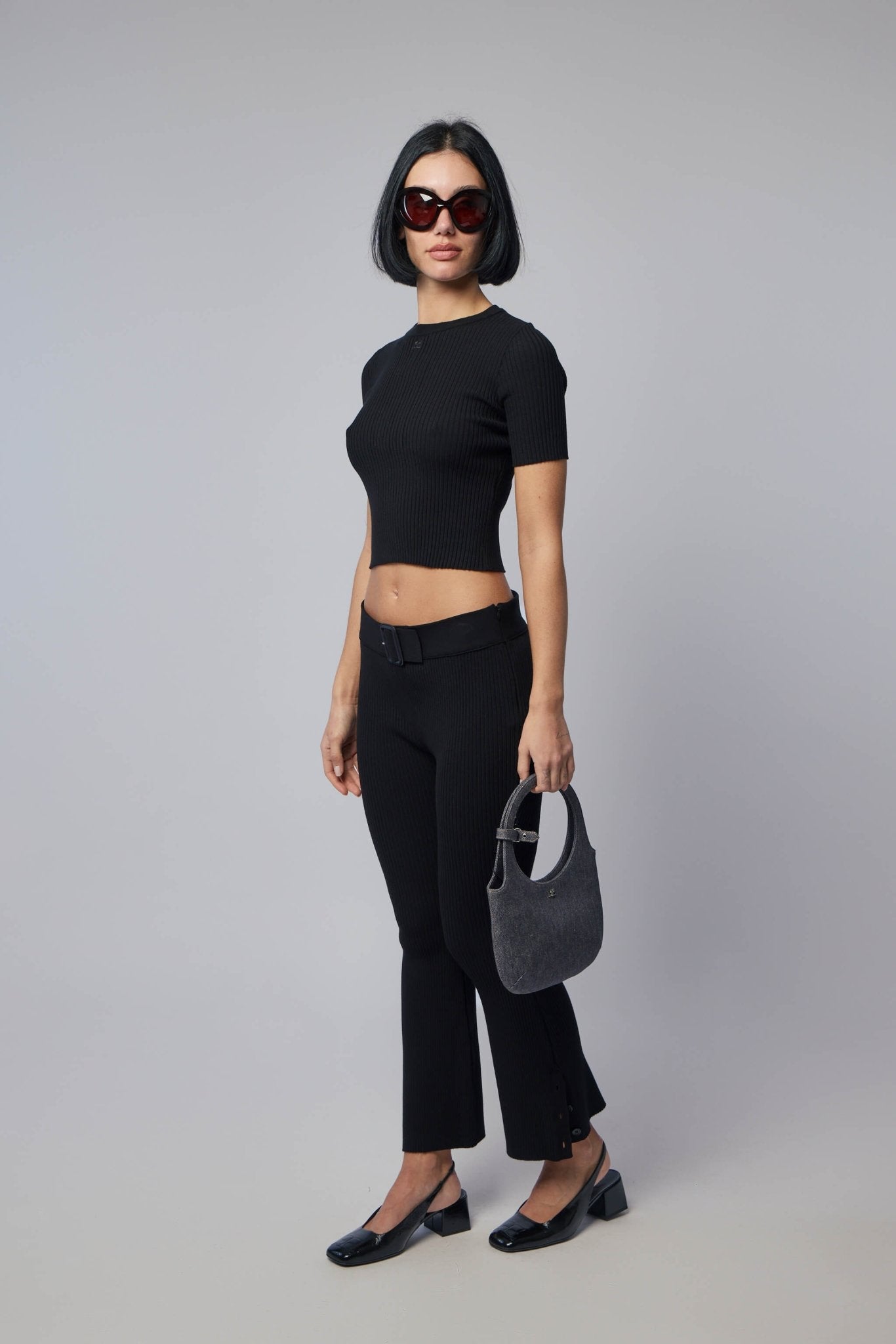 Capri Rib Knit Pants