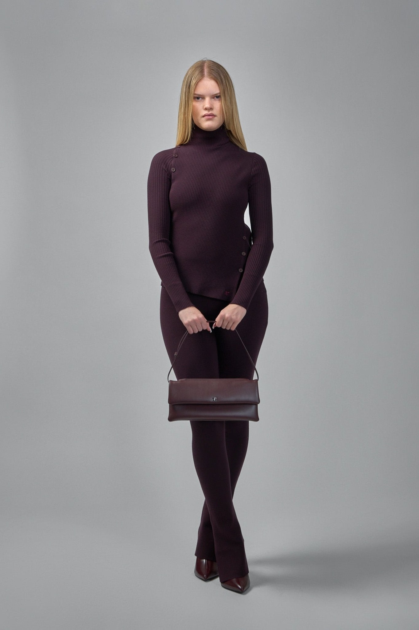 Oblique Buttoned Jumper