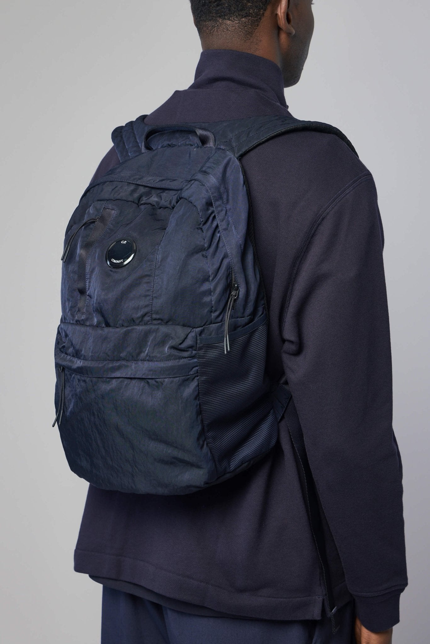 Blue Nylon B Backpack