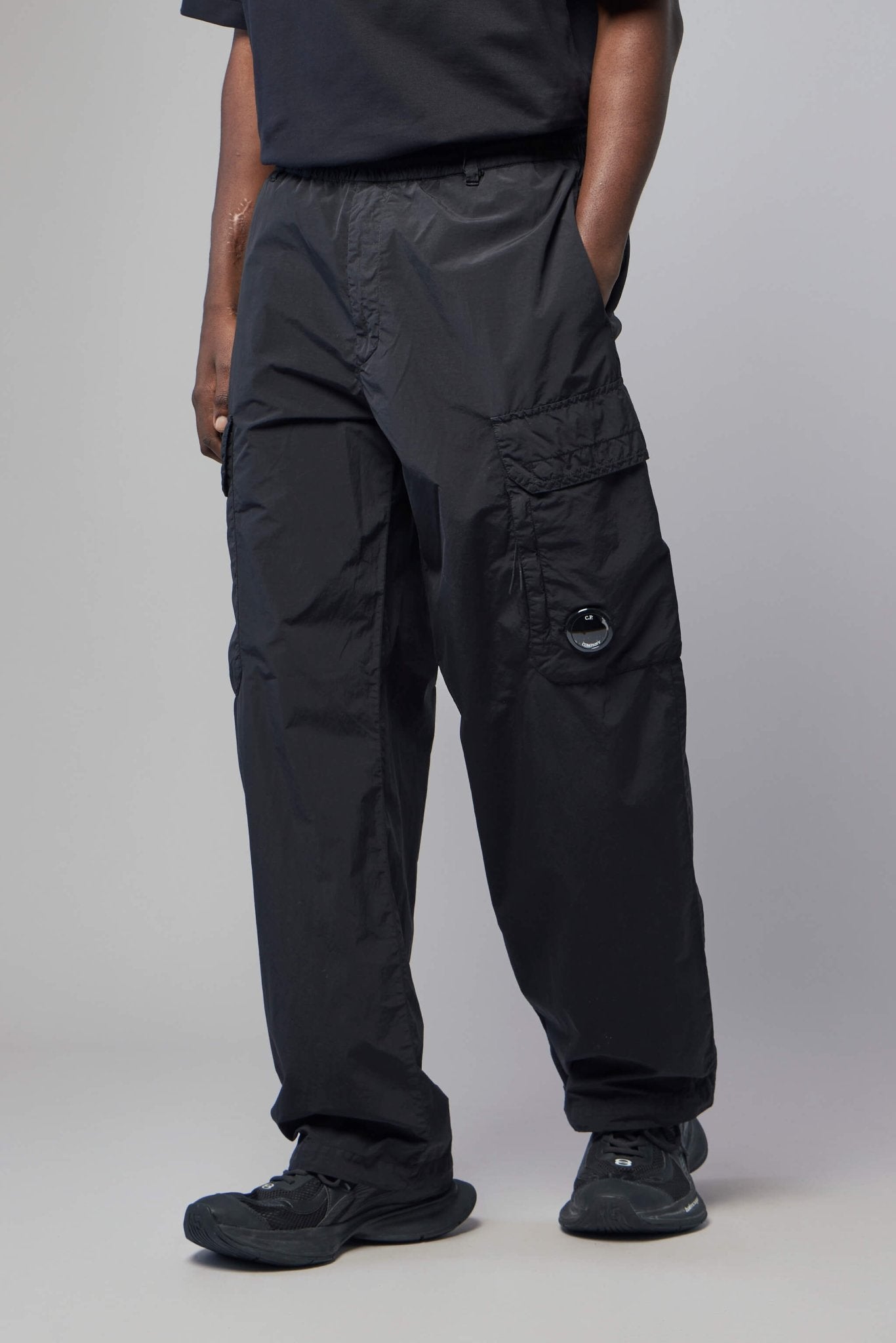 Flatt Nylon Loose Cargo Lens Pants