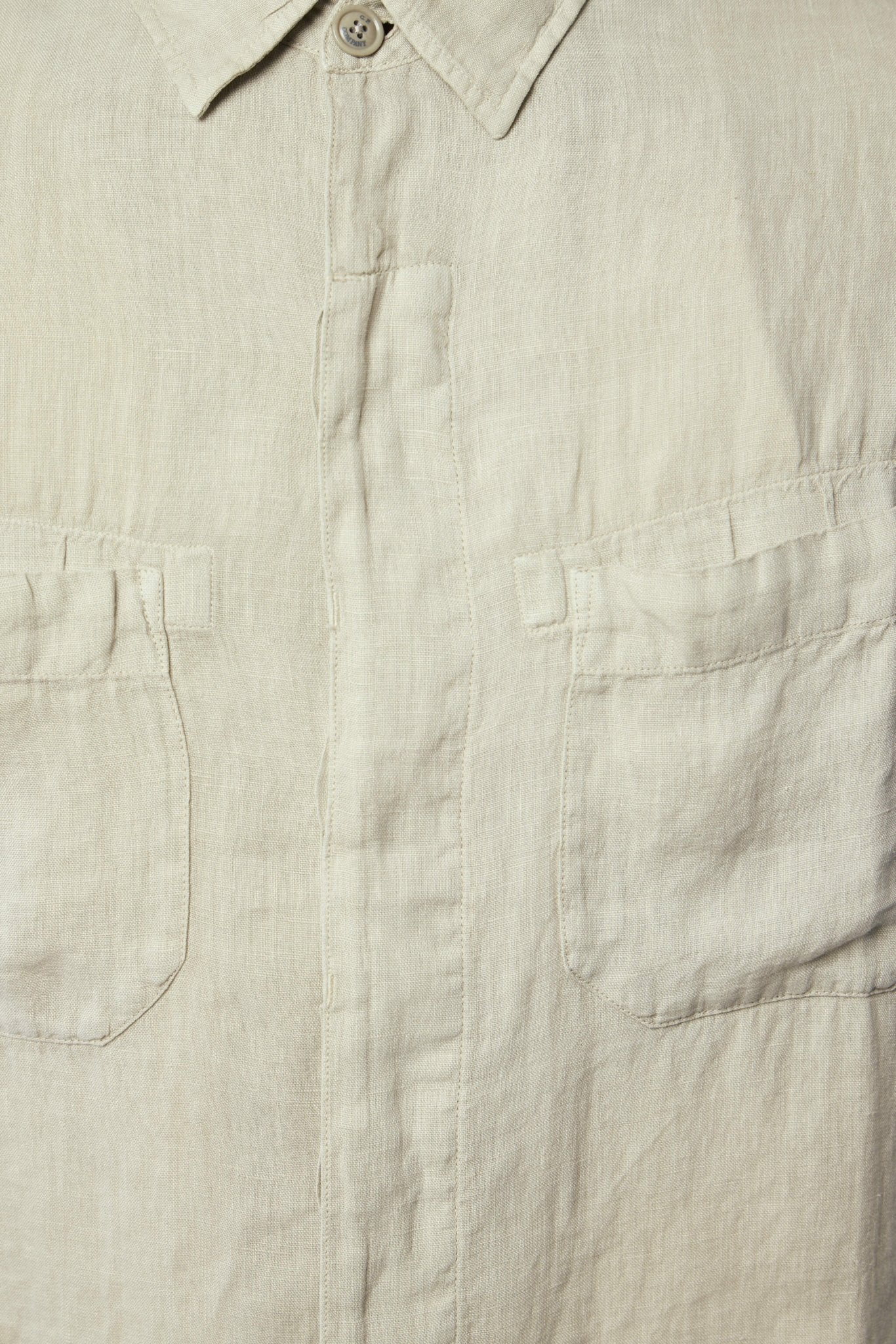 Linen Long Sleeve Button Lens Shirt