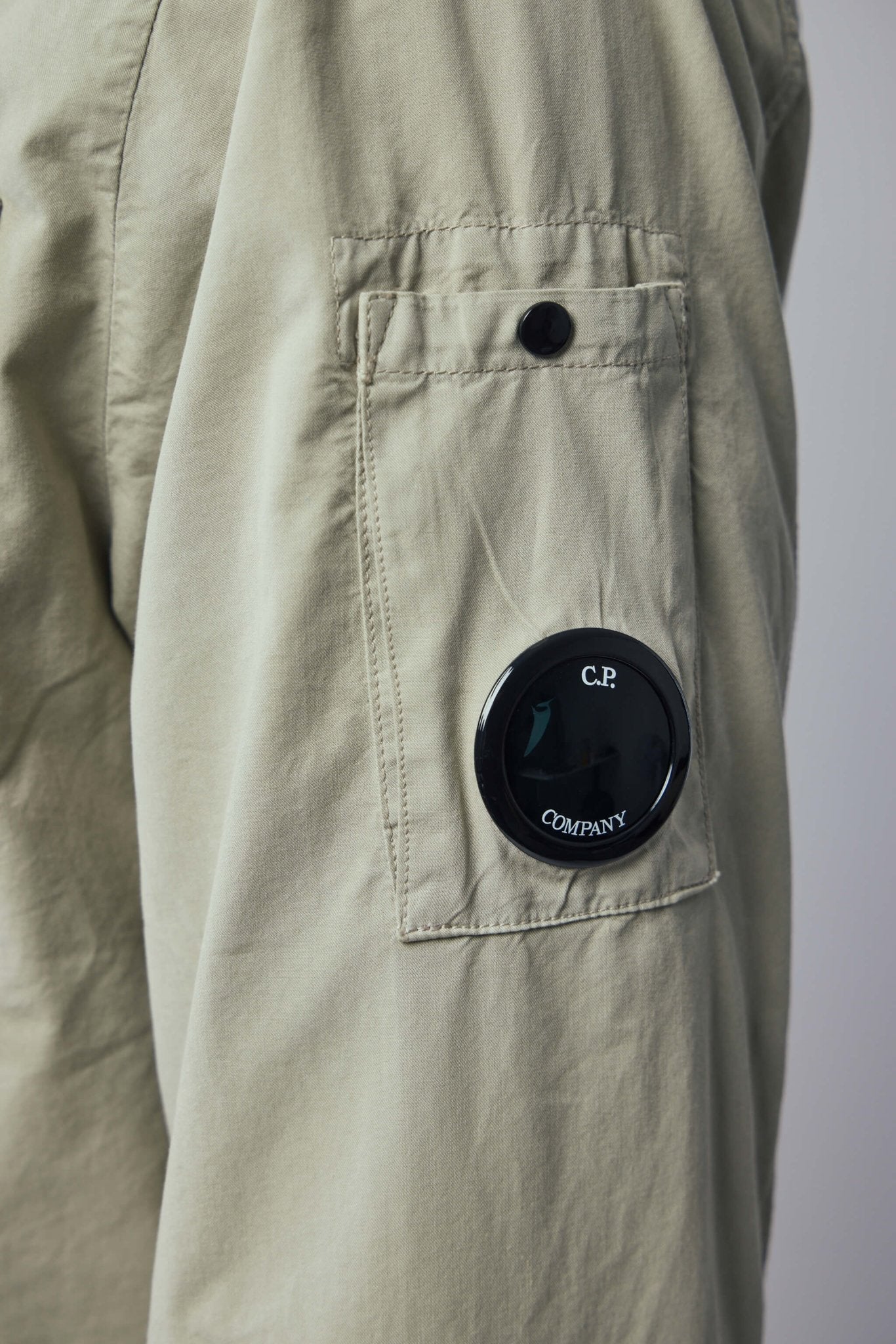 Organic Gabardine Hidden Zip Lens Overshirt