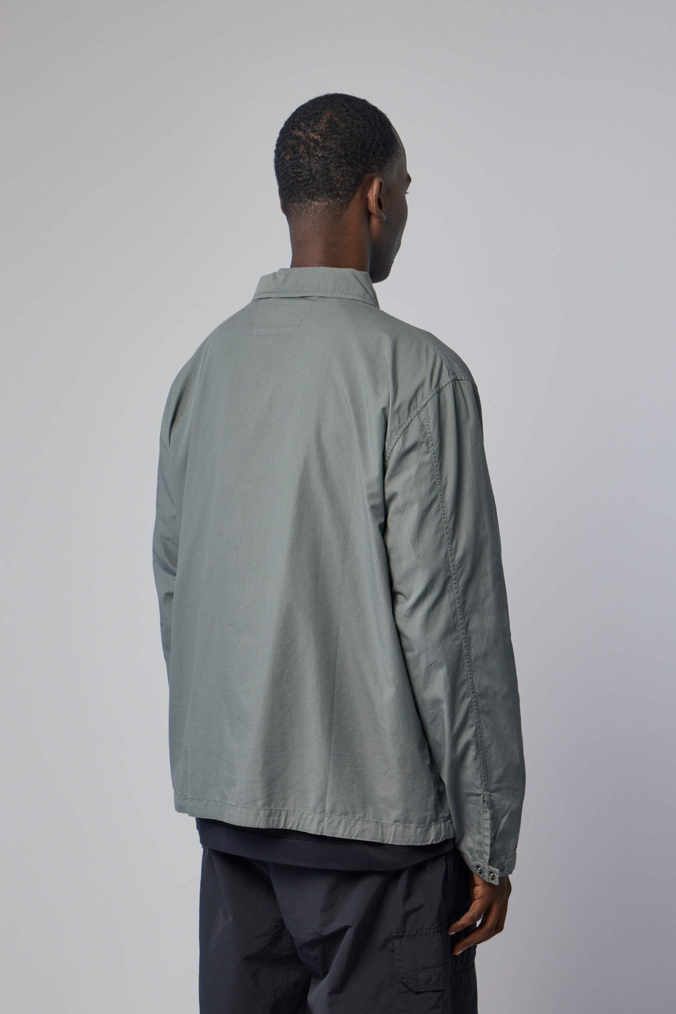 Cotton Rip-stop Boxy Overshirt