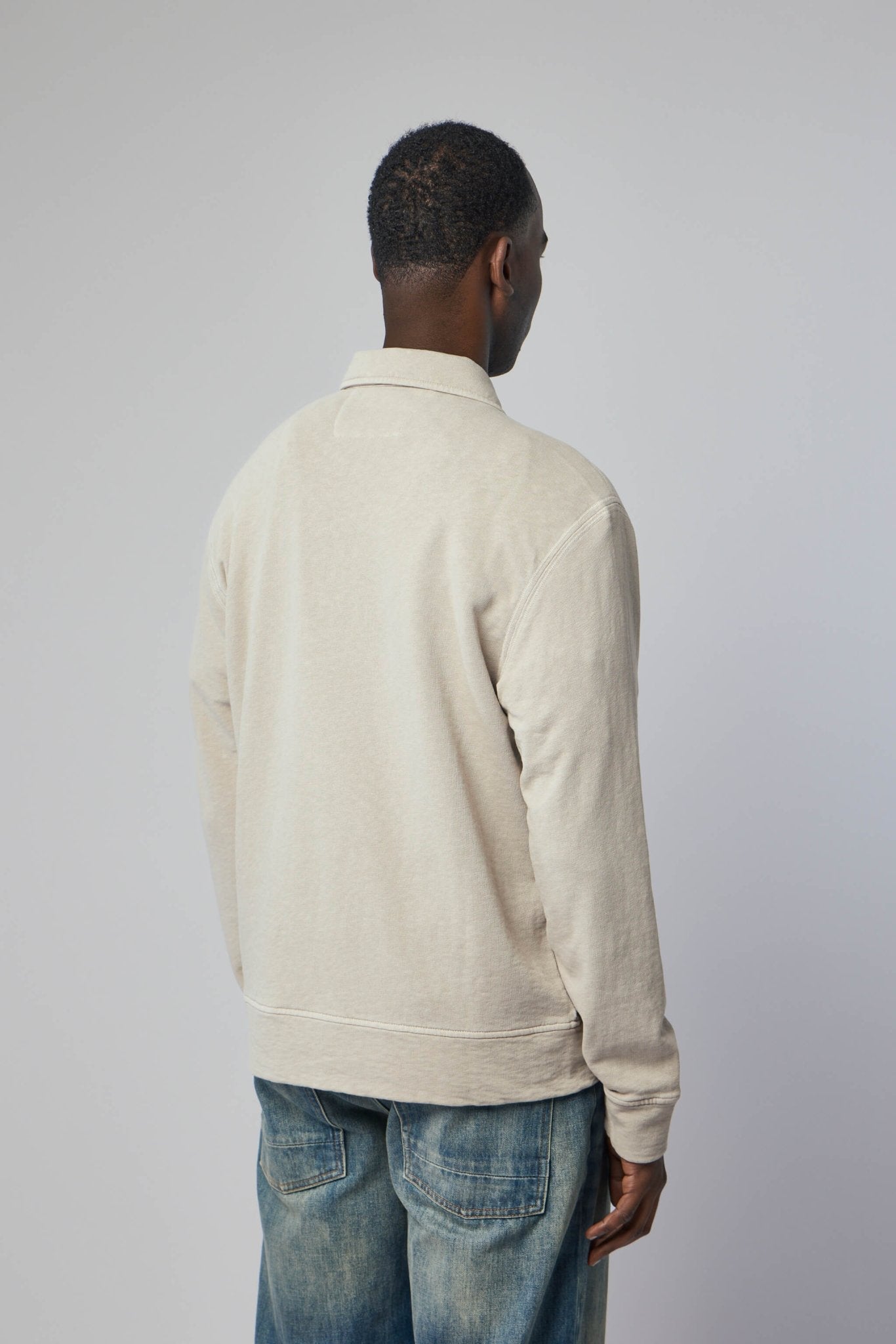 Polo Collar Sweatshirt