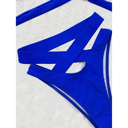 Criss Cross Wrap Push Up Bikini Swimsuit