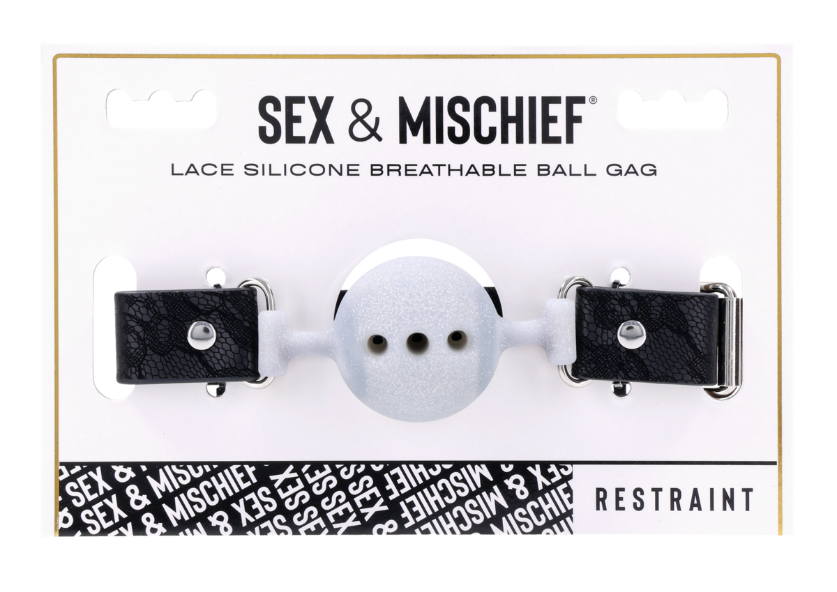 Lace Silicone Breathable Ball Gag