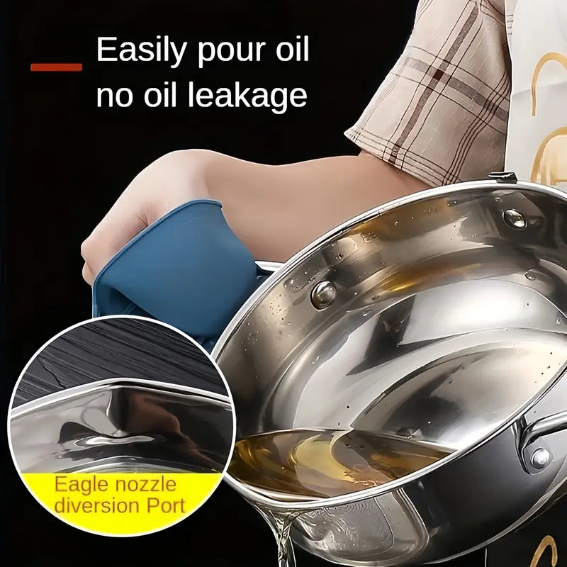Stainless Steel Deep Fryer with Temperature Control and Oil Drop Filter Rack