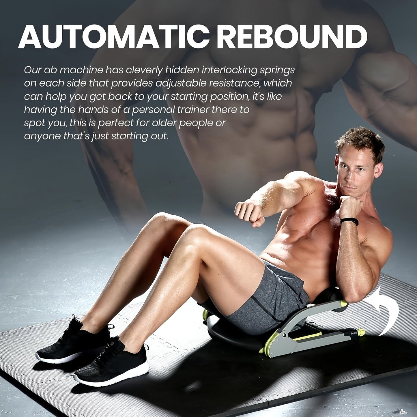 Sit Up Core Trainer Stainless Steel