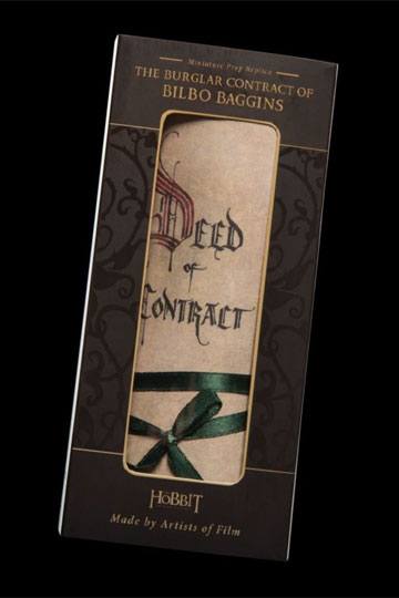The Hobbit - Bilbo Baggins' Burglar Contract Replica