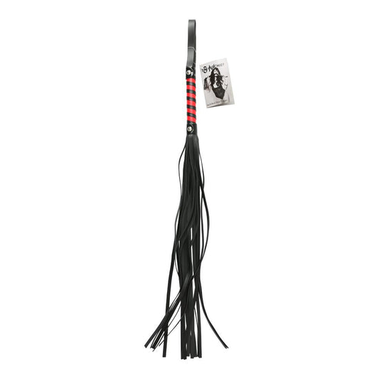 Red & Black Stripe Flogger