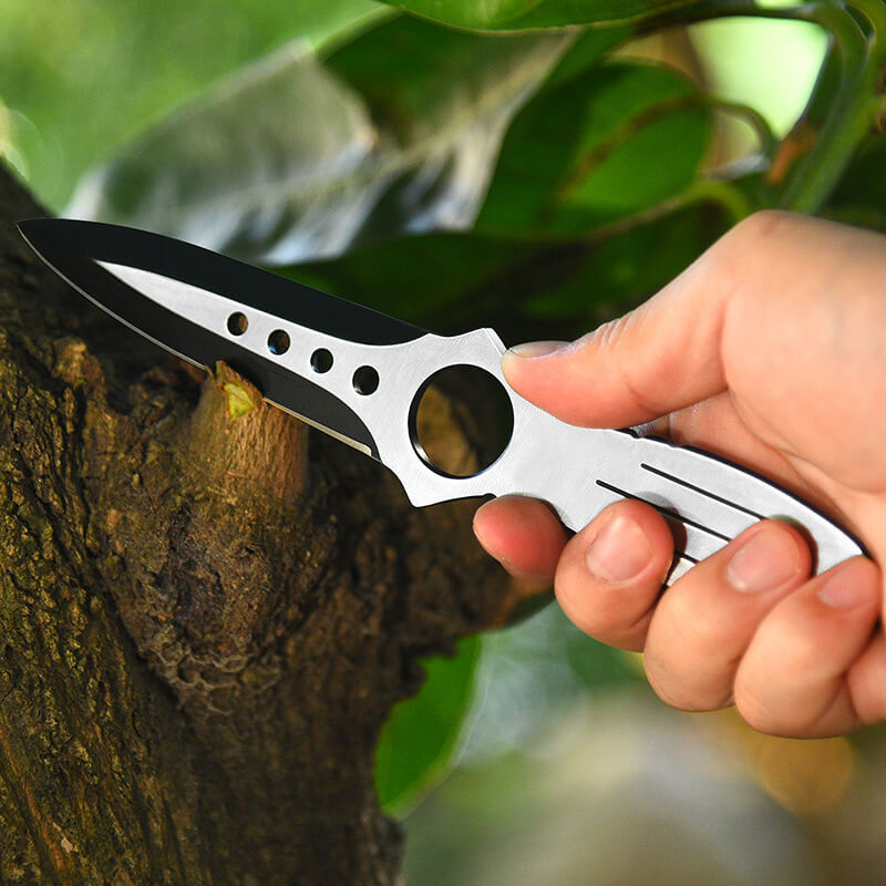 OUTDOOR GAITER SABER CAMPING OPEN BLADE STRAIGHT KNIFE-GS101