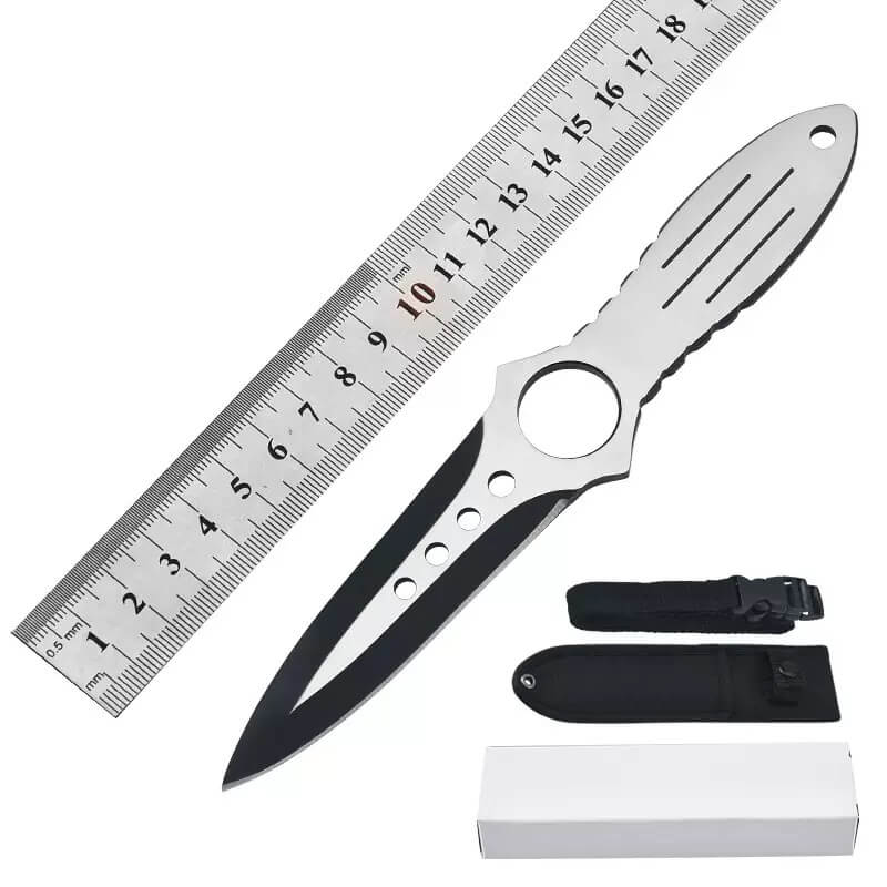 OUTDOOR GAITER SABER CAMPING OPEN BLADE STRAIGHT KNIFE-GS101