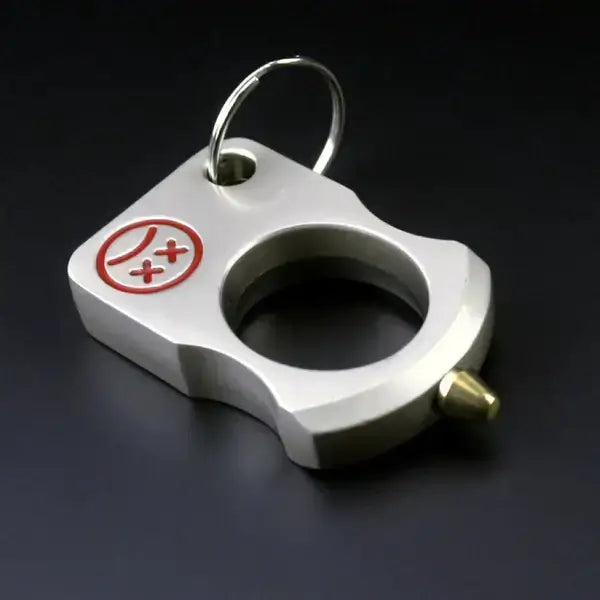 Knuckle duster Smiley Single Finger Spiked brass knuckles Self Defense Real-GS134