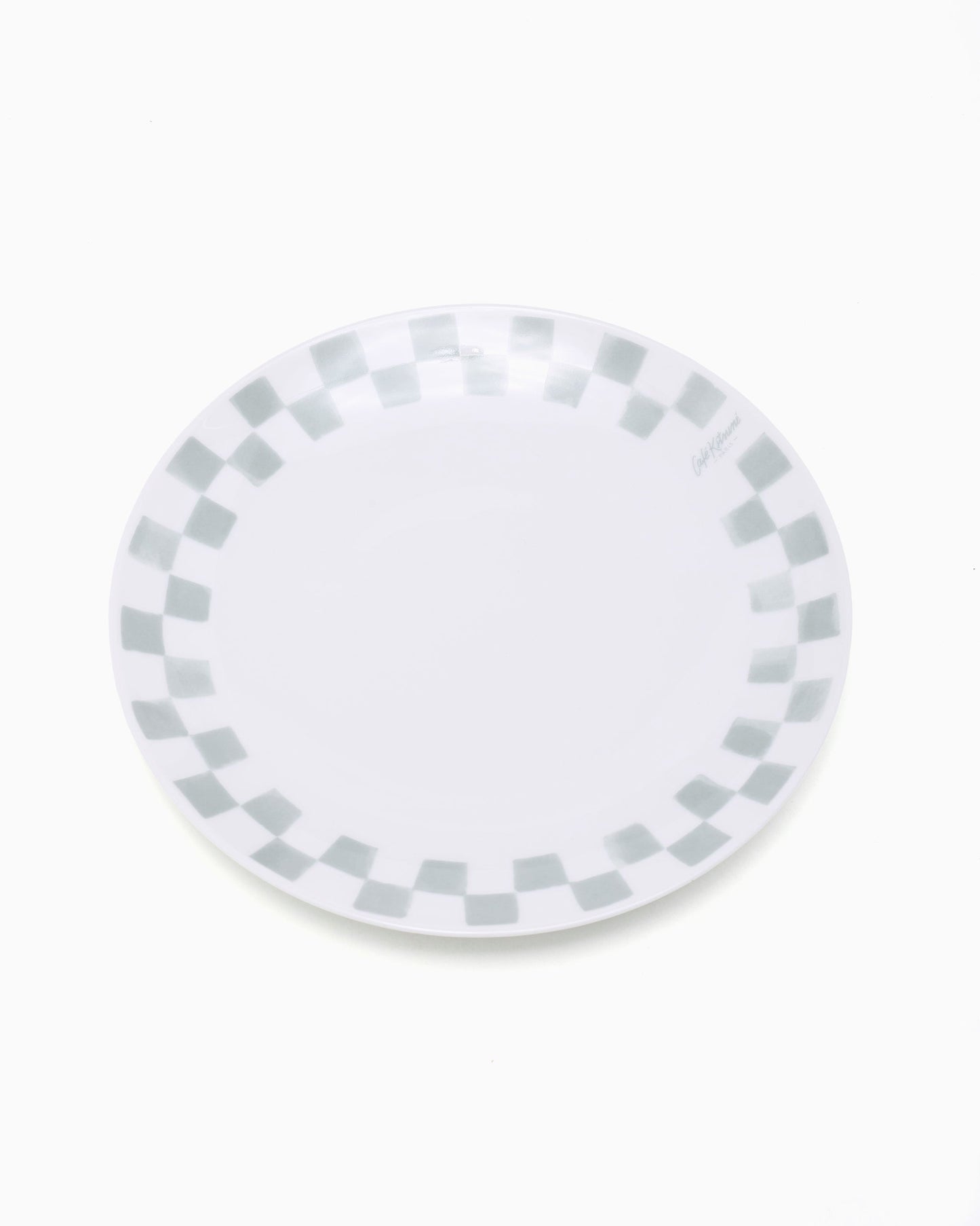 Café Kitsuné Checkerboard Porcelain Desert Plate