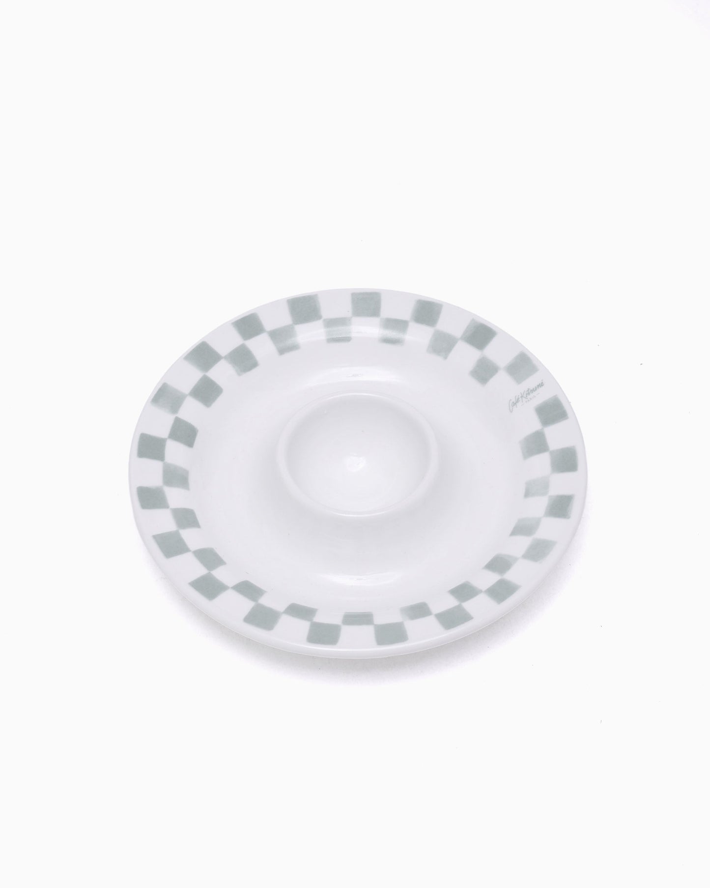 Café Kitsuné Checkerboard Porcelain Egg Cup
