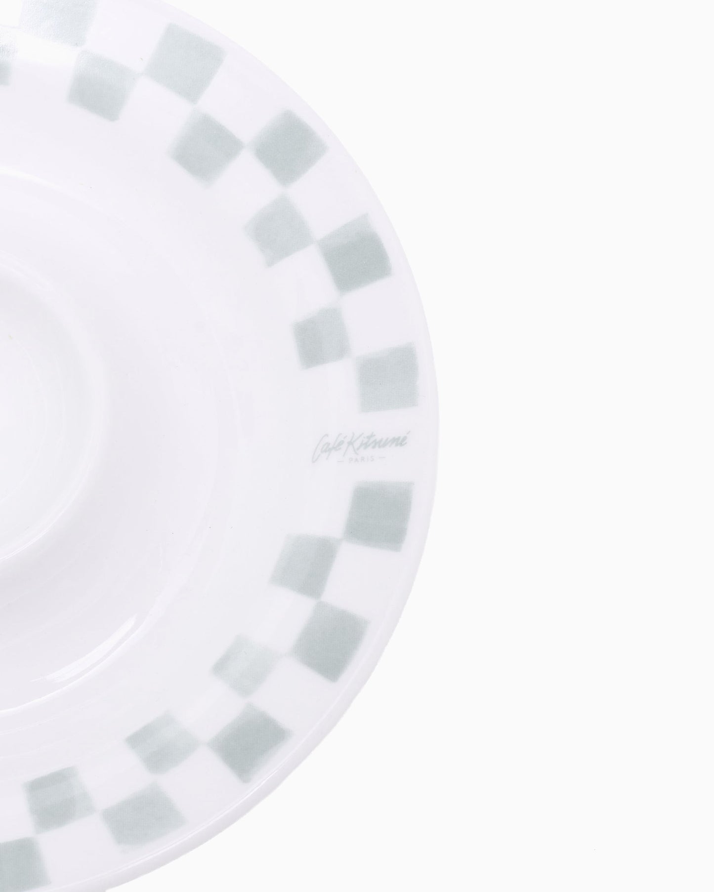 Café Kitsuné Checkerboard Porcelain Egg Cup