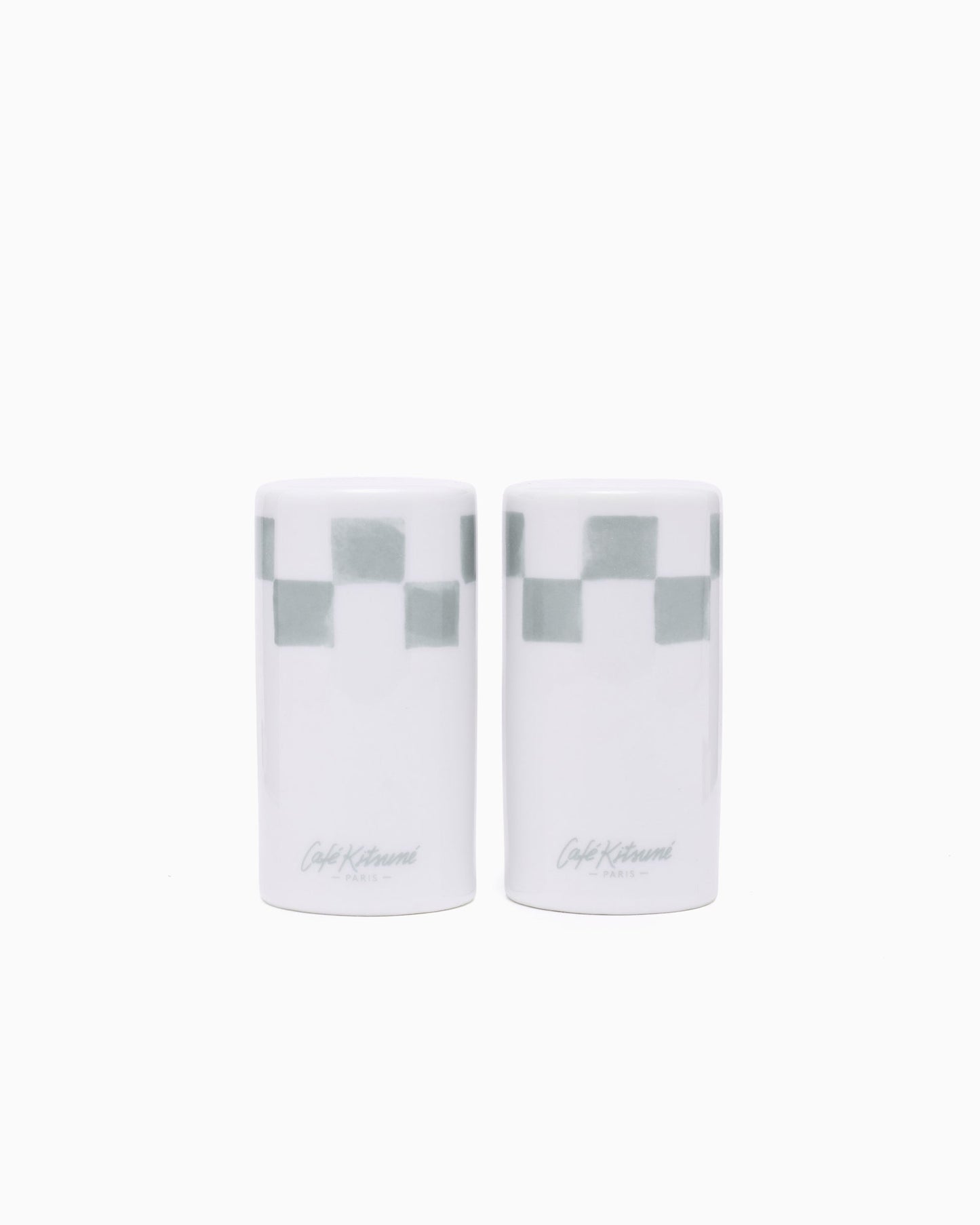 Café Kitsuné Checkerboard Porcelain Salt and Pepper