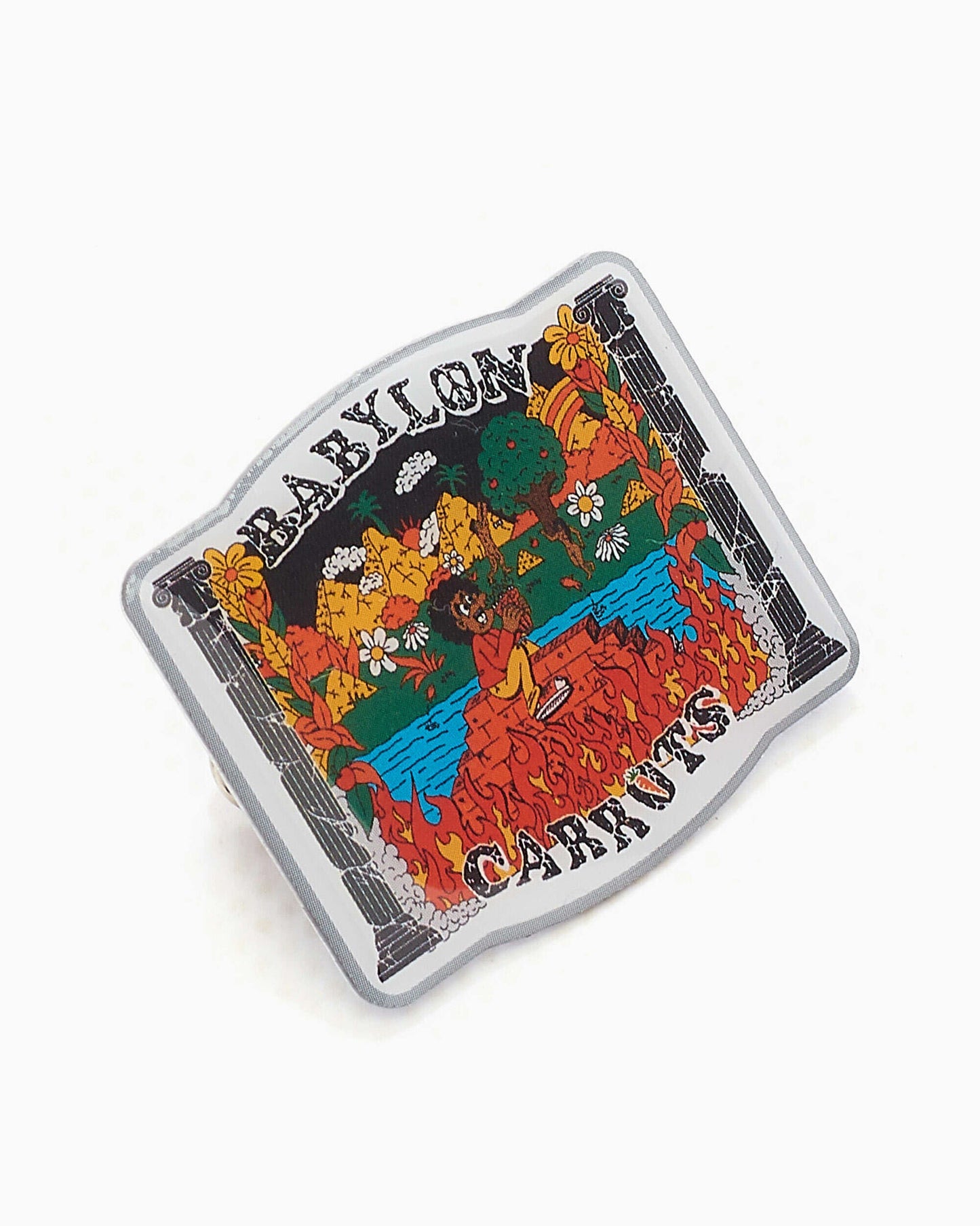 Carrots River Label Pin