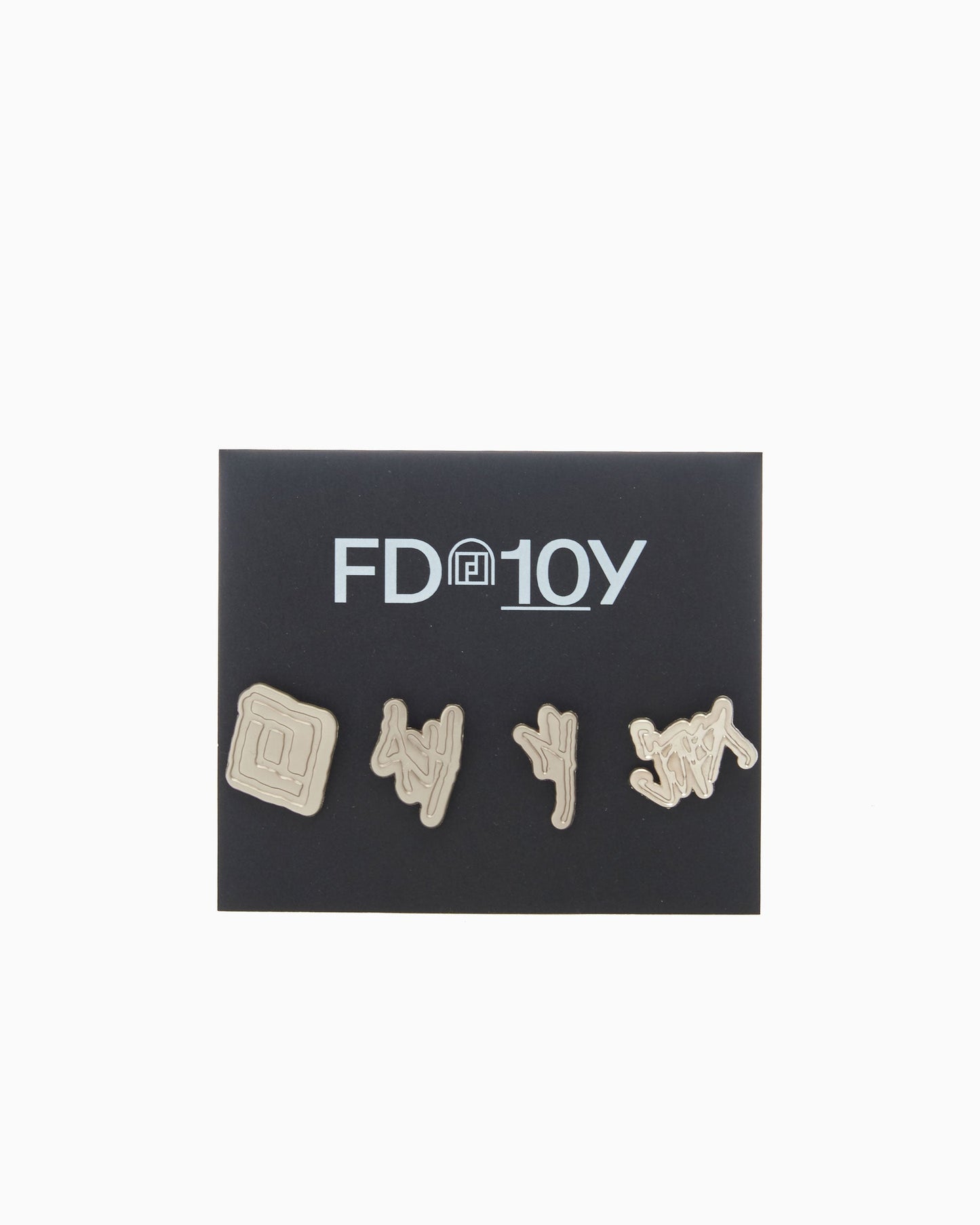 FOOTDISTRICT 10th Anniversary FD10Y Pin Set (4 Units)