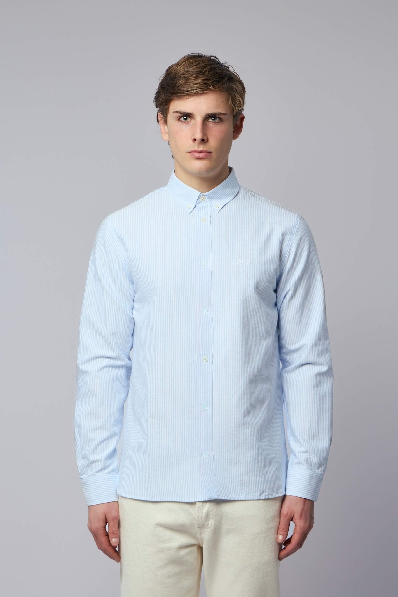 Scissor Button Down Cotton Shirt