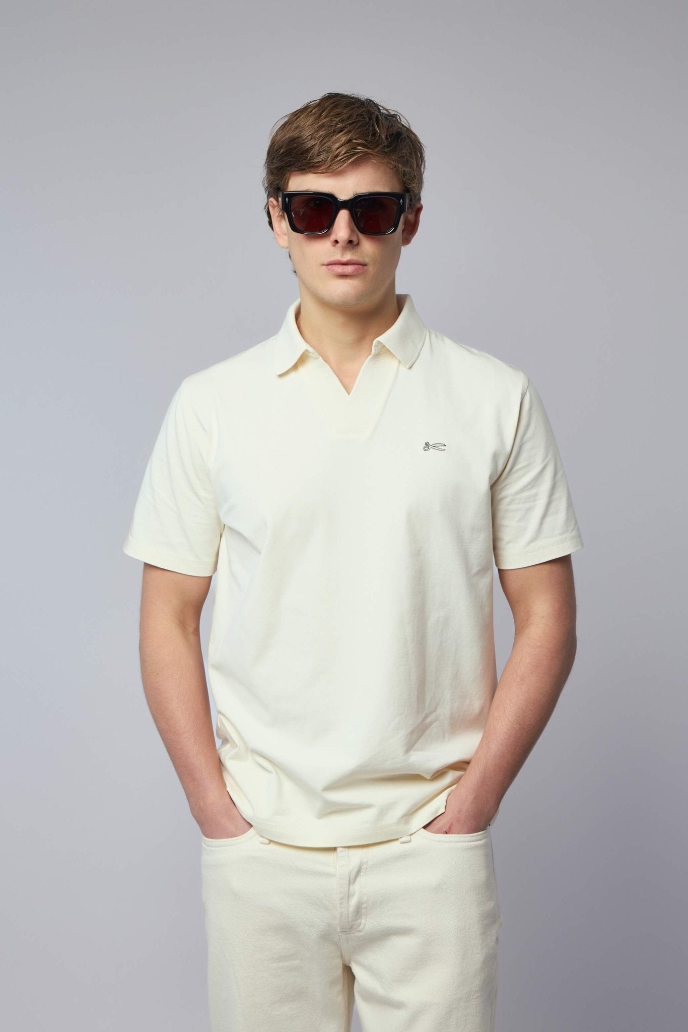 Scissor Open Collar Polo