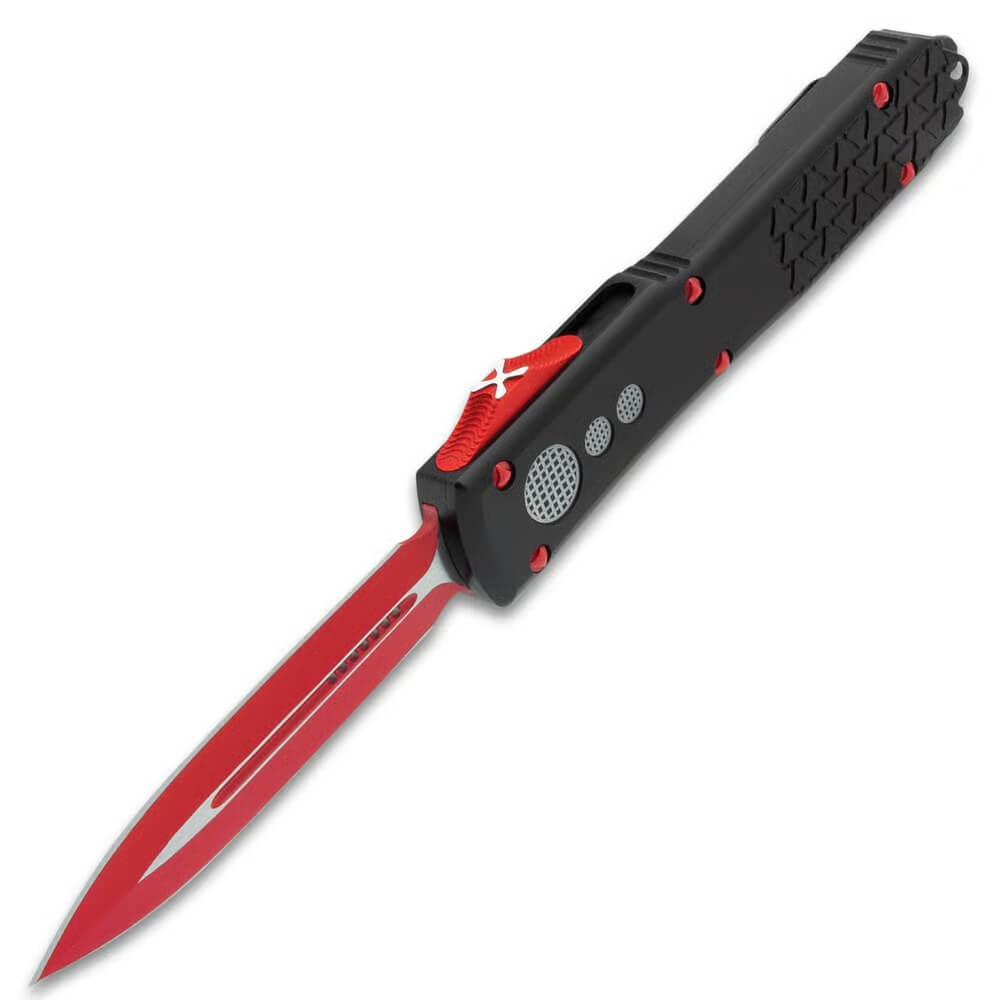 Micro Technology A7 Red and Blue Titanium Straight Out Cutting Tool-GS05