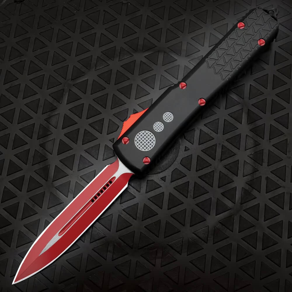 Micro Technology A7 Red and Blue Titanium Straight Out Cutting Tool-GS05