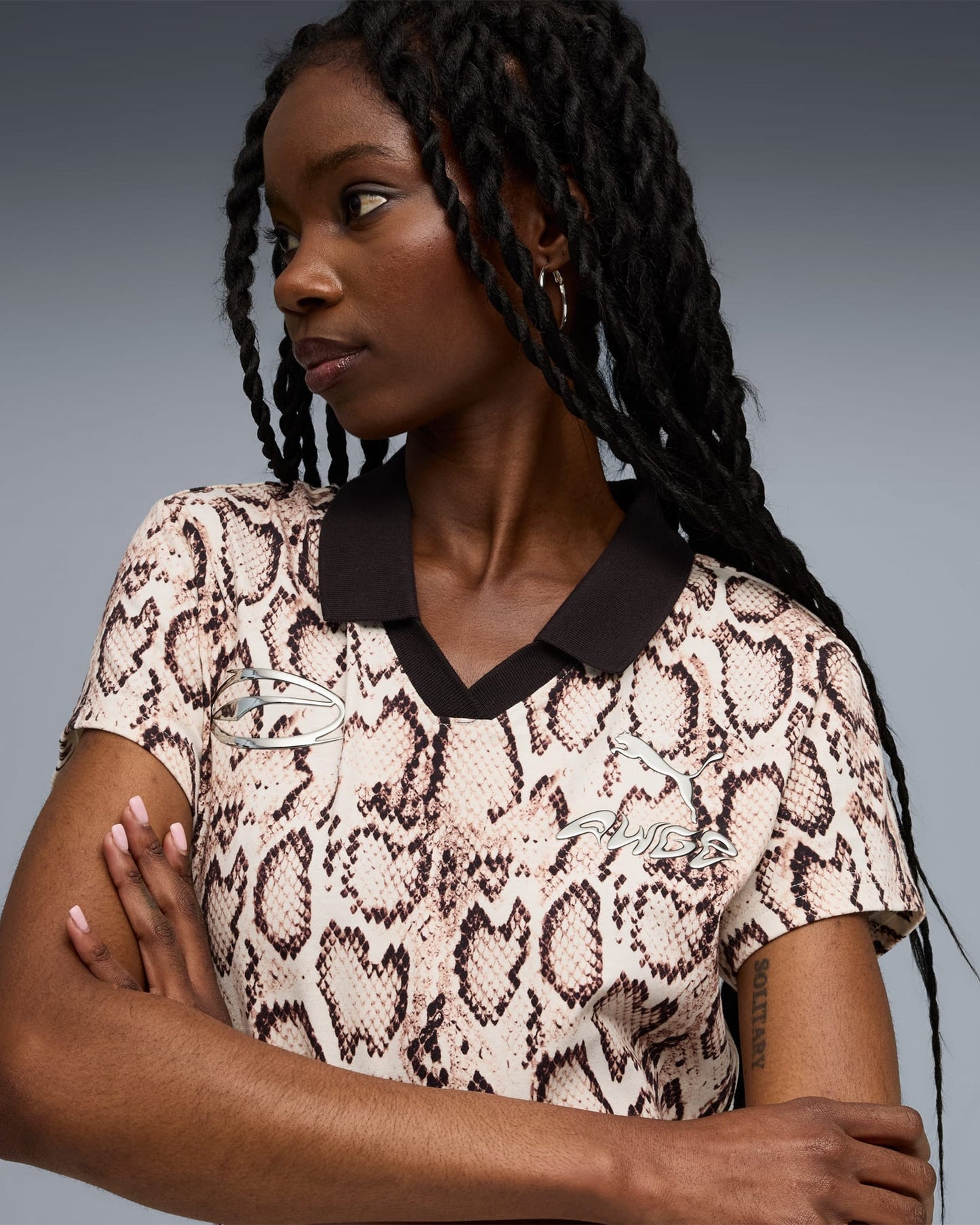 Vestido corto Relaxed Puma x A$AP ROCKY Snakeskin Futbol para mujer