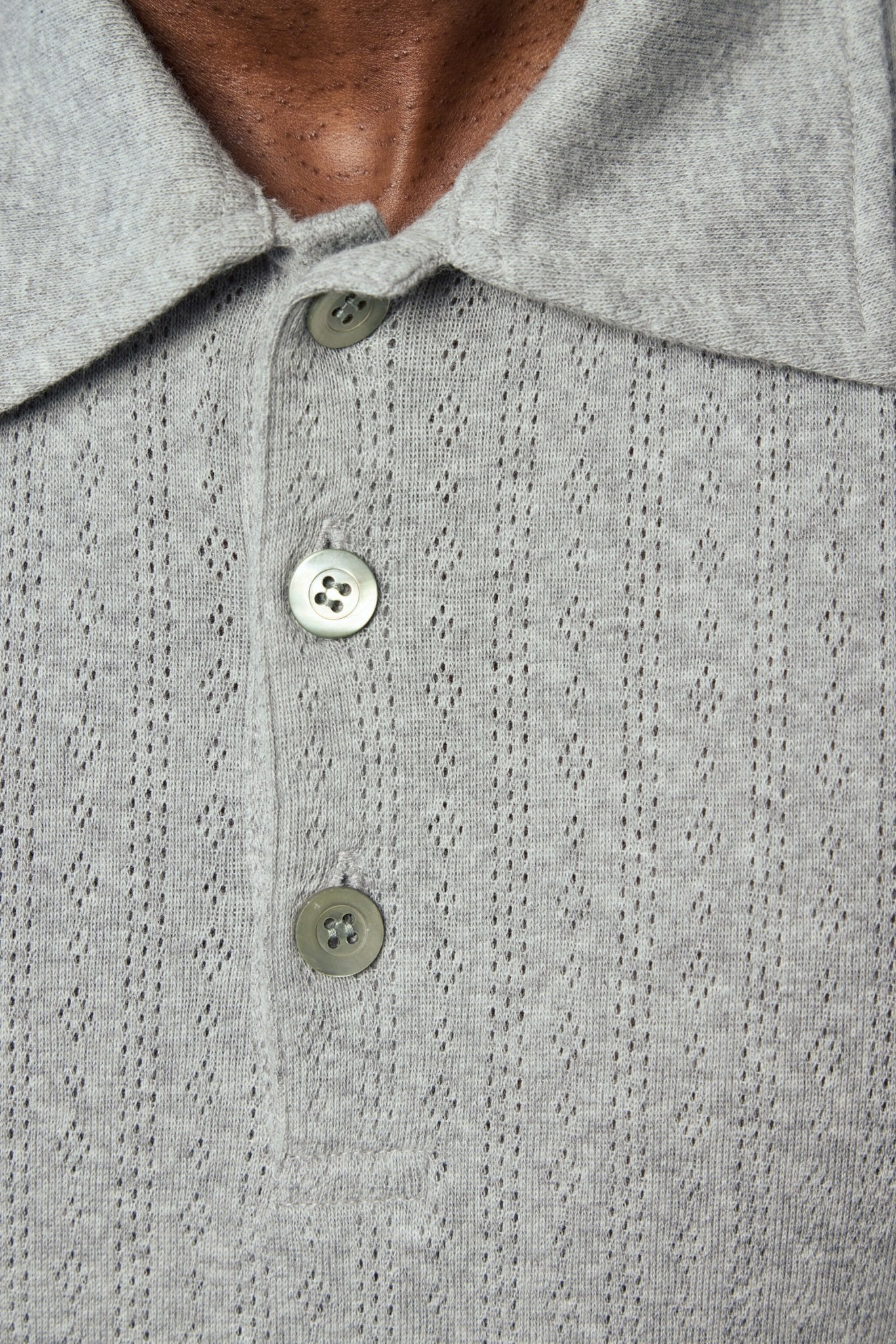 Pointelle Jacquard Polo