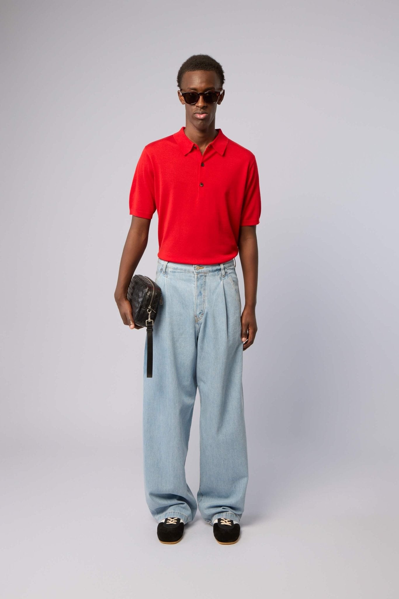 Pleated Jeans