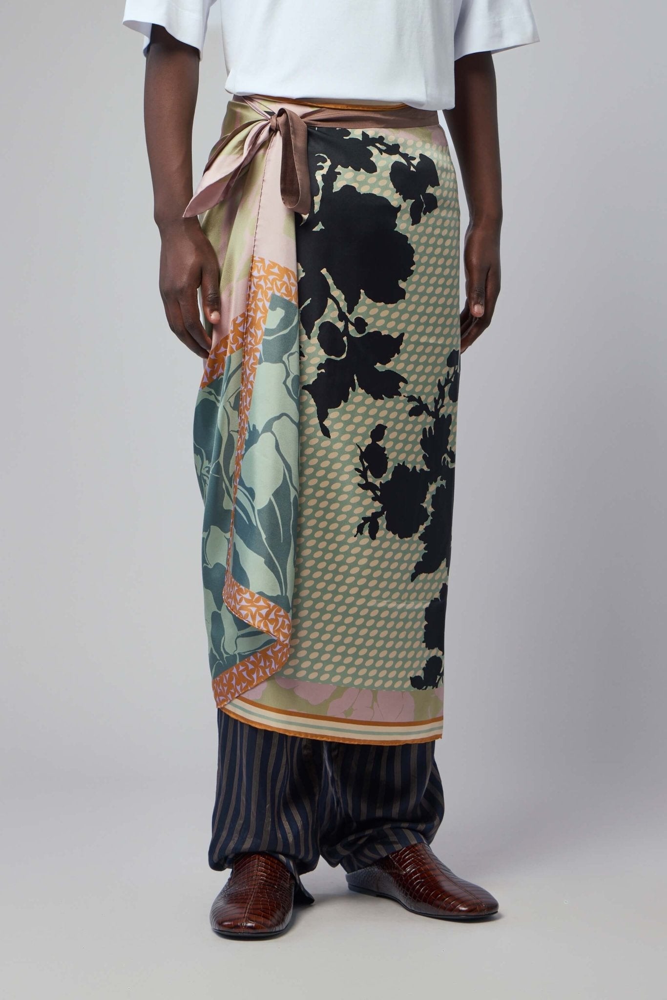 Long Wrap Scarf-skirt