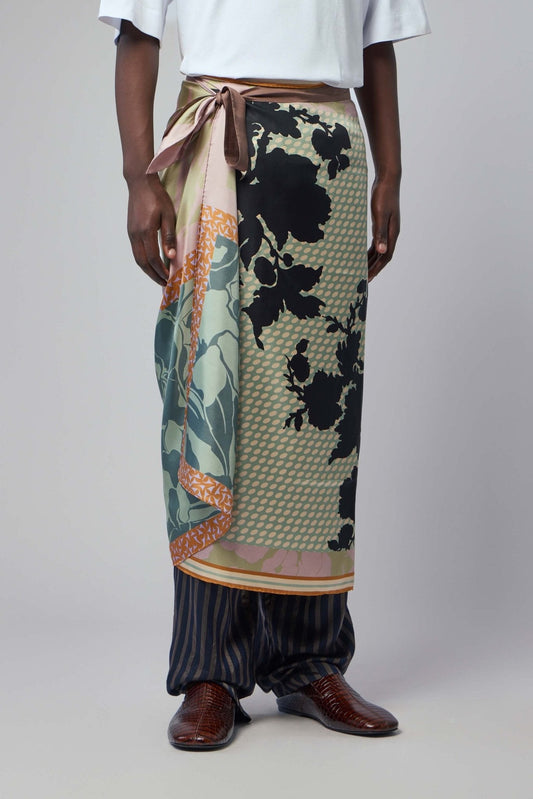 Long Wrap Scarf-skirt
