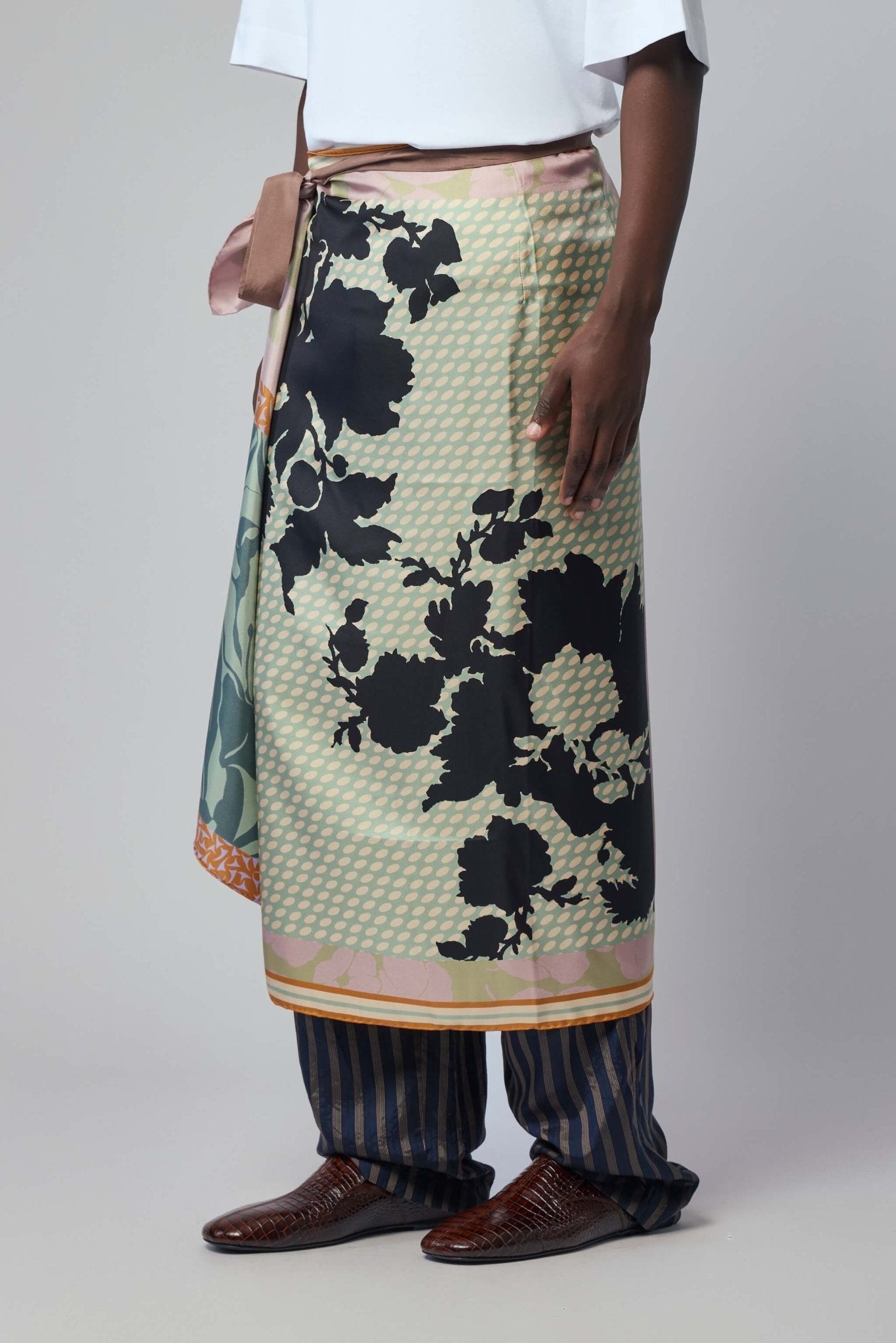 Long Wrap Scarf-skirt