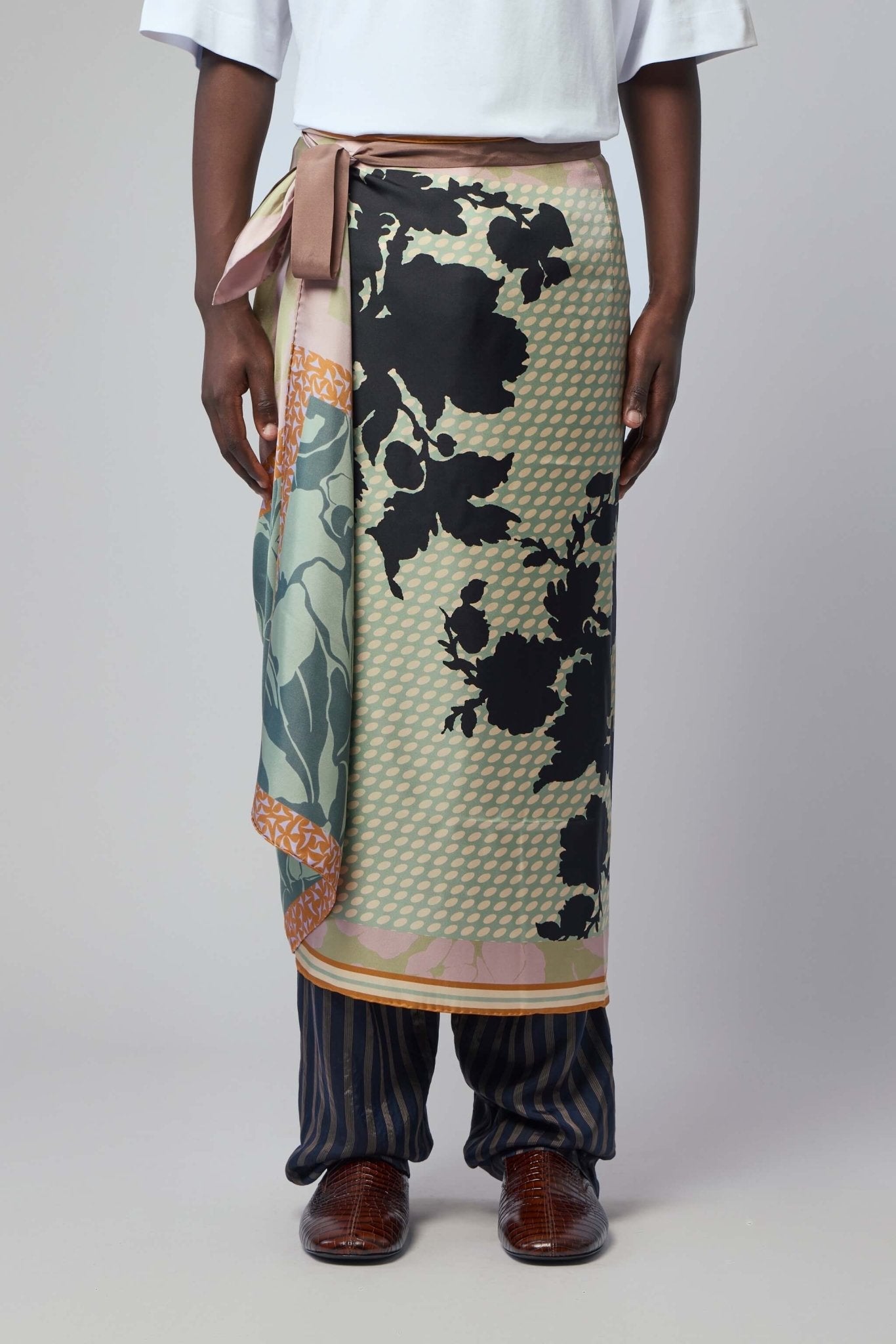 Long Wrap Scarf-skirt
