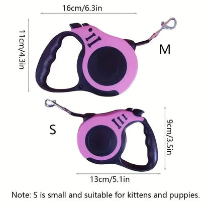 Durable Double Switch Retractable Pet Leash