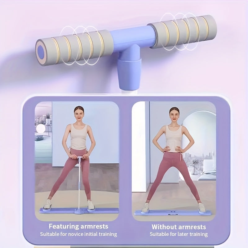 5-in-1 Fitness Core Trainer with Handles & Wheels