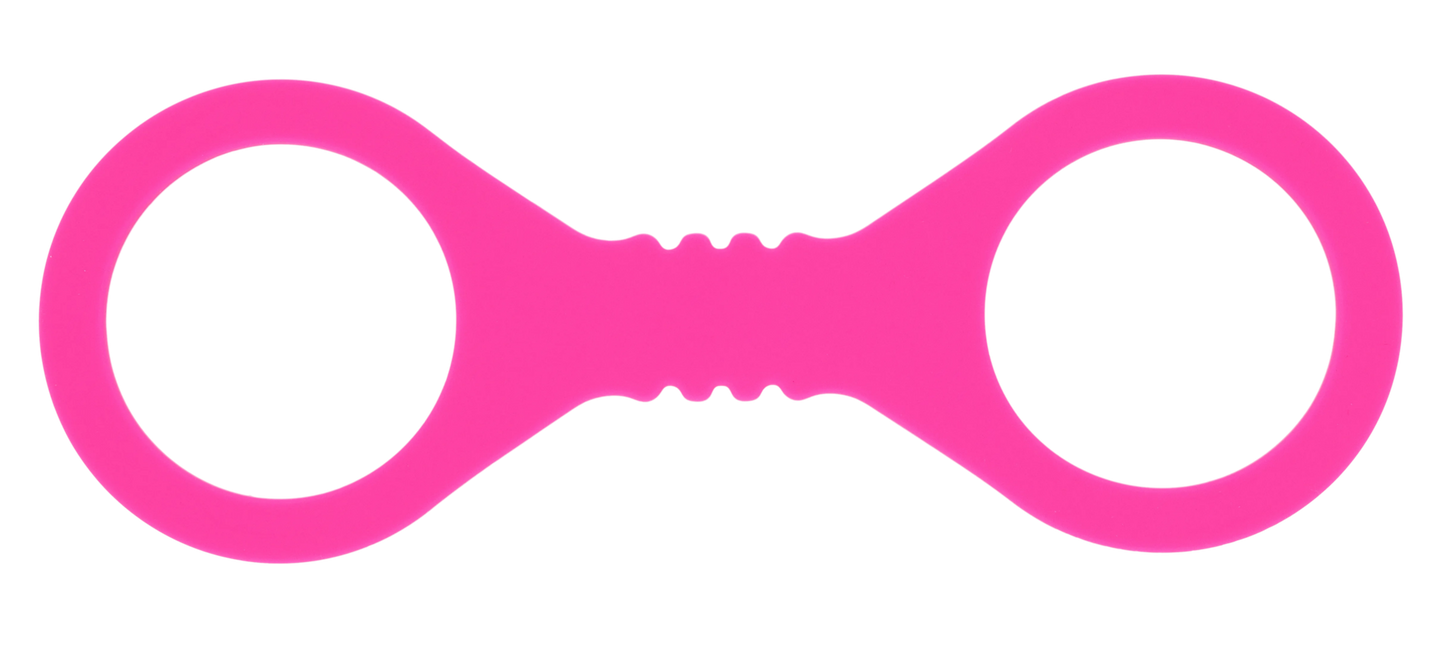 Hot Pink Small Silicone Cuffs
